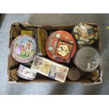 A COLLECTION OF VINTAGE TINS