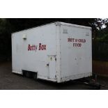 A MOBILE CATERING TRAILER / SHELL FOR REPAIR / REFURBISHMENT - WILL NEED COLLECTION BY TRAILER