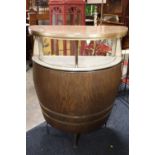 A COOL MID CENTURY BOAT STYLE BAR H-102 CM W-84 CM