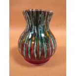 AN ANITA HARRIS STRIPED VASE