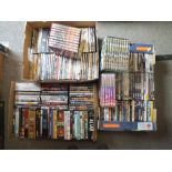 A LARGE QUANTITY OF DVDS ETC.