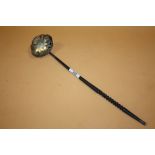 A HALLMARKED SILVER TODDY LADLE