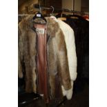A SELECTION OF VINTAGE AND FAUX FUR JACKETS' TO INC TWO CONEY FUR COATS AND A VINTAGE C&A FAUX FUR