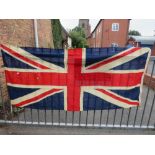 A LARGE VINTAGE UNION JACK FLAG A/F