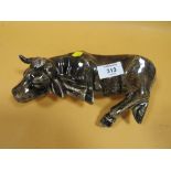 AN ANITA HARRIS FIGURE OF A COW SLEEPING