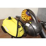 A DYSON VACUUM CLEANER, TOGETHER WITH A KARCHER STEAMER (2)