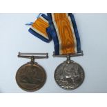 A PAIR OF WWI MEDALS TO N.HEWSON MERCANTILE MARINE