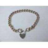 A HEAVY HALLMARKED SILVER BRACELET