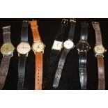 A BAG OF VINTAGE AND ANTIQUE WRISTWATCHES