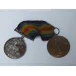 A PAIR OF WWI MEDALS TO R.HARDY W.YORK REG