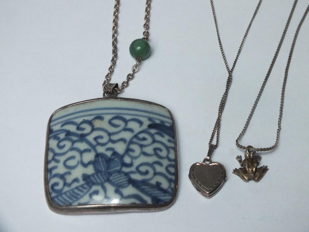 THREE VINTAGE SILVER NECKLACES