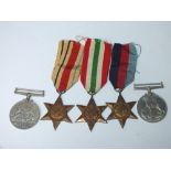 WWII MEDAL GROUP OF FIVE MEDALS