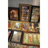 A BOX OF ASSORTED PRINTS TO INCLUDE ART NOUVEAU EXAMPLES