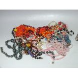 SIXTEEN VINTAGE NECKLACES TO INCLUDE MURANO GLASS ETC