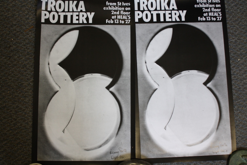 BENNY SIROTA. Two Troika exhibition posters, St. Ives, signed and dated 2004 in pencil lower