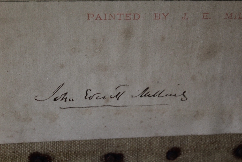 SIR JOHN EVERETT MILLAIS (1829-1896). 'Cherry Ripe', signed in pen and ink lower right, coloured - Image 3 of 5