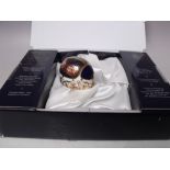 A ROYAL CROWN DERBY COLLECTORS GUILD LADYBIRD PAPERWEIGHT, silver stopper, with box, L 5.5 cm