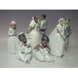 A COLLECTION OF NAO FIGURES TO INCLUDE 1247 WEDDING COUPLE 'UNFORGETTABLE DANCE', 0236 '