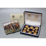 A HALCYON DAYS 'THE VICTORIA CROSS' LIMITED EDITION ENAMEL BOX, W 8.5 cm, together with a Firmin &