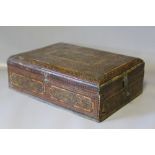 AN INDO PERSIAN VANITY BOX, D 30.25 cm