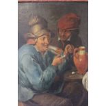 CIRCLE OF THOMAS VAN APSHOVEN (1622-1664). Interior scene with two men, one smoking a pipe,