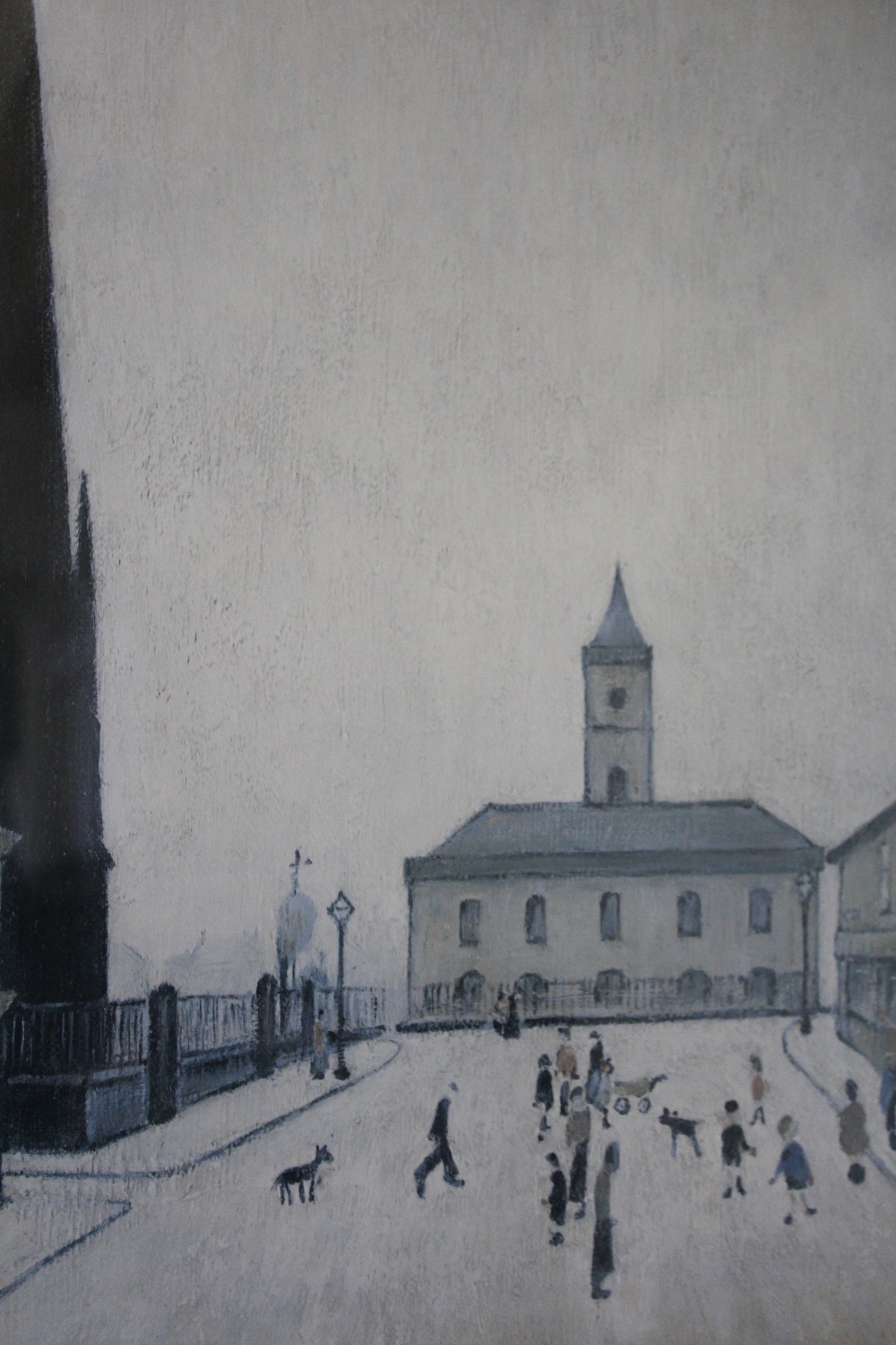 LAURENCE STEPHEN LOWRY (1887-1976). 'The Old Town Hall Middlesborough', see verso, signed and