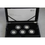 ROYAL MINT, 50 YEARS OF THE 50P SILVER PROOF 5 COIN SET - British Military, In case of issue with