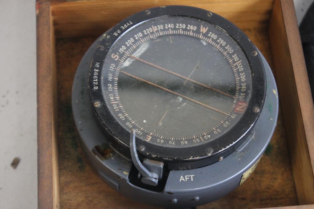 AN RAF TUNIC WITH KING CROWN BUTTONS, along with a cased Air Ministry type P-8 aircraft compass - Image 2 of 6