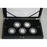 ROYAL MINT, 50 YEARS OF THE 50P SILVER PROOF 5 COIN SET: British Military in case of issue with