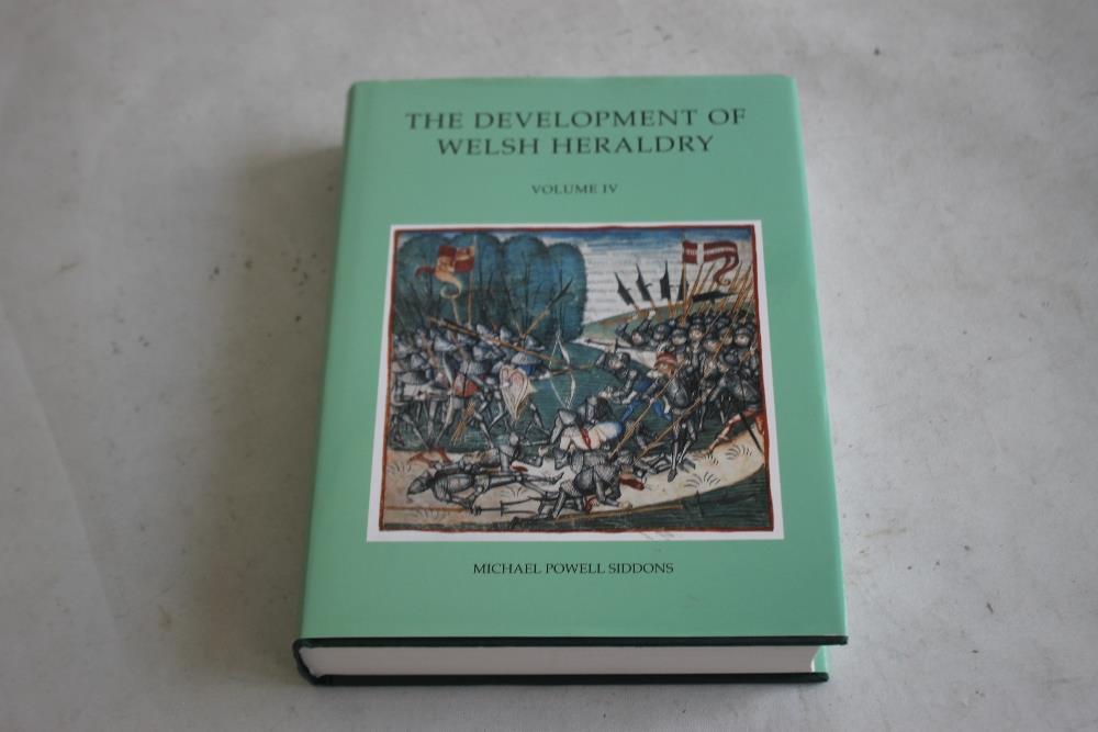 MICHAEL POWELL SIDDONS - "THE DEVELOPMENT OF WELSH HERALDRY" Vols. I-III 1991 -1993 and Vol. IV 2006 - Image 3 of 5