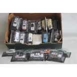 BOXED DIE-CAST 1:43 SCALE EMERGENCY VEHICLE MODELS, mainly police vehicles, some duplicates (31)