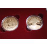 ROYAL MINT, NELSON TRAFALGAR TWO GOLD £5 (Five Pounds) COIN SET, consisting of Battle of Trafalgar