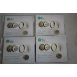 ROYAL MINT- 2017 "Designing the future" £1 coin packs (4).