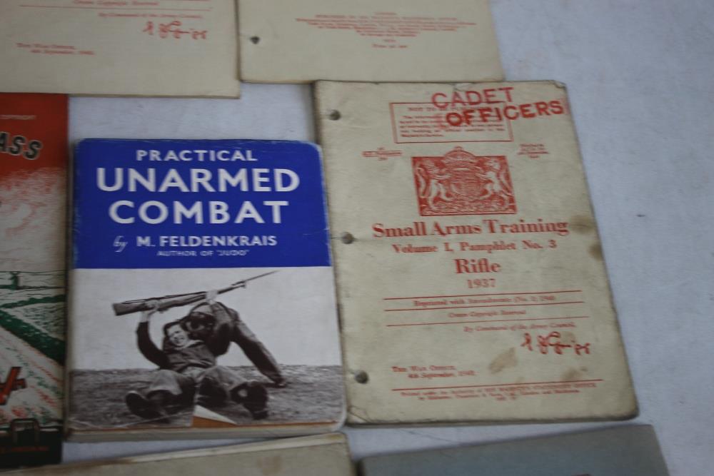 VARIOUS MILITARY BOOKLETS to include 'Small Arms Manual' by Barlow & Johnson 1942, 'Practical - Image 4 of 7