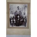 ROYAL WELSH FUSILIERS INTEREST. an Edwardian photograph of the "Winners of the all Burma Boxing