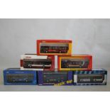 FIVE BOXED MERCEDES-BENZ DIECAST CITERO BUSES, 1;76 SCALE MODELS, by Creative Master Northcord