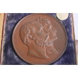 CITY OF LONDON SCHOOL, NEW BUILDINGS OPENED 1882, 77mm BRONZE MEDAL (In case A/F)