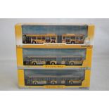 MERCEDES-BENZ CITARO UNIVERSITY OF EAST LONDON BUS, 1:76 boxed Limited Edition together with two