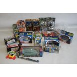 A COLLECTION OF FILM AND TV RELATED MODELS AND TOYS to include four Corgi James Bond 007 Cars -