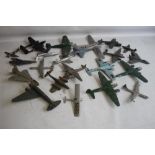 A BOX OF MODEL MILITARY PLANES