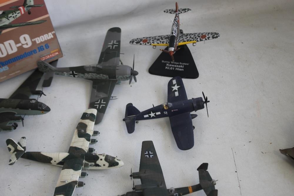 THIRTEEN GERMAN WW2 MODEL AIRCRAFT, to include Focke-Wolf, Dornier Sea Plane, etc together with five - Image 3 of 5