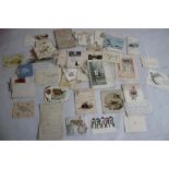 MARIE STOPES - A COLLECTION OF GREETINGS CARDS SENT TO MARIE STOPES IN THE LATE 1900S AND EARLY 20TH