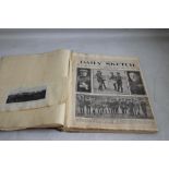 MILITARY/IRELAND INTEREST PRE 1914 SCRAP BOOK, some include newspaper cuttings mainly relating to