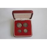 GEO IV 1829 MAUNDY SET: 1d 4ct in modern case.