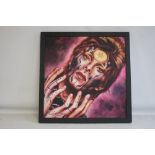 JO HARRISON & HANUMANTRA, ORIGINAL OIL PAINTING ON CANVAS OF DAVID BOWIE, entitled "Written In The