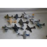 ELEVEN MODEL US MILITARY AIRCRAFT, to include B-24 Liberator, "The Enola Gay", Mustang P-51D Etc