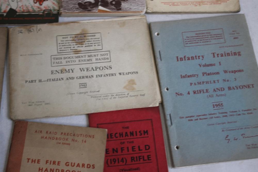 VARIOUS MILITARY BOOKLETS to include 'Small Arms Manual' by Barlow & Johnson 1942, 'Practical - Image 5 of 7