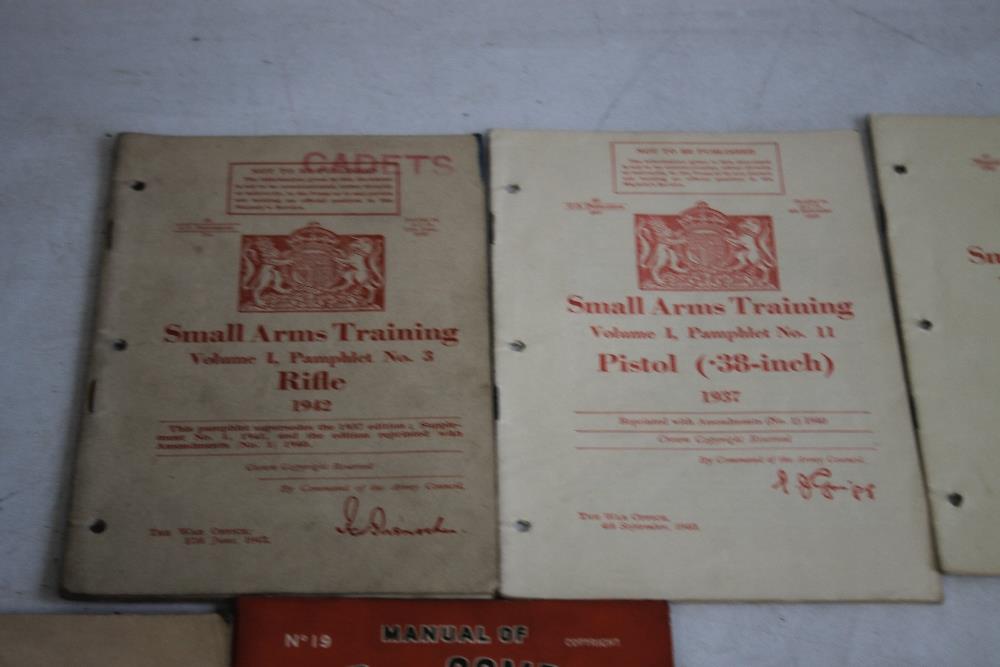 VARIOUS MILITARY BOOKLETS to include 'Small Arms Manual' by Barlow & Johnson 1942, 'Practical - Image 2 of 7