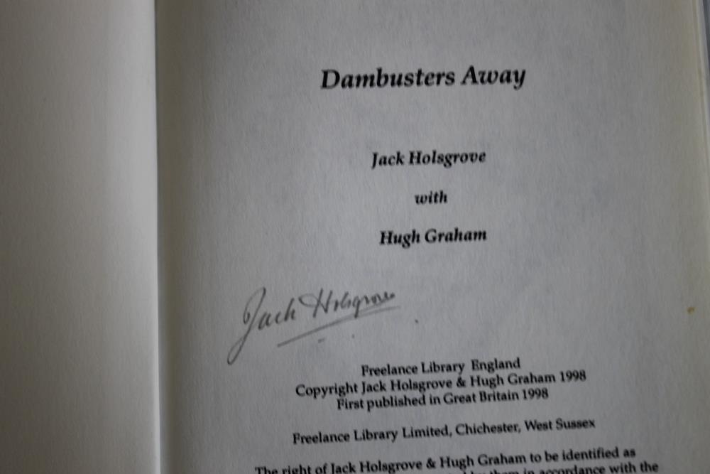 SIGNED COPIES OF DAMBUSTERS BOOKS - Jack Holsgrove with Hugh Graham - 'Dambusters Away' 1998 - Image 3 of 10