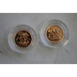 QEII 2 2015 HALF SOVEREIGNS, In capsules.